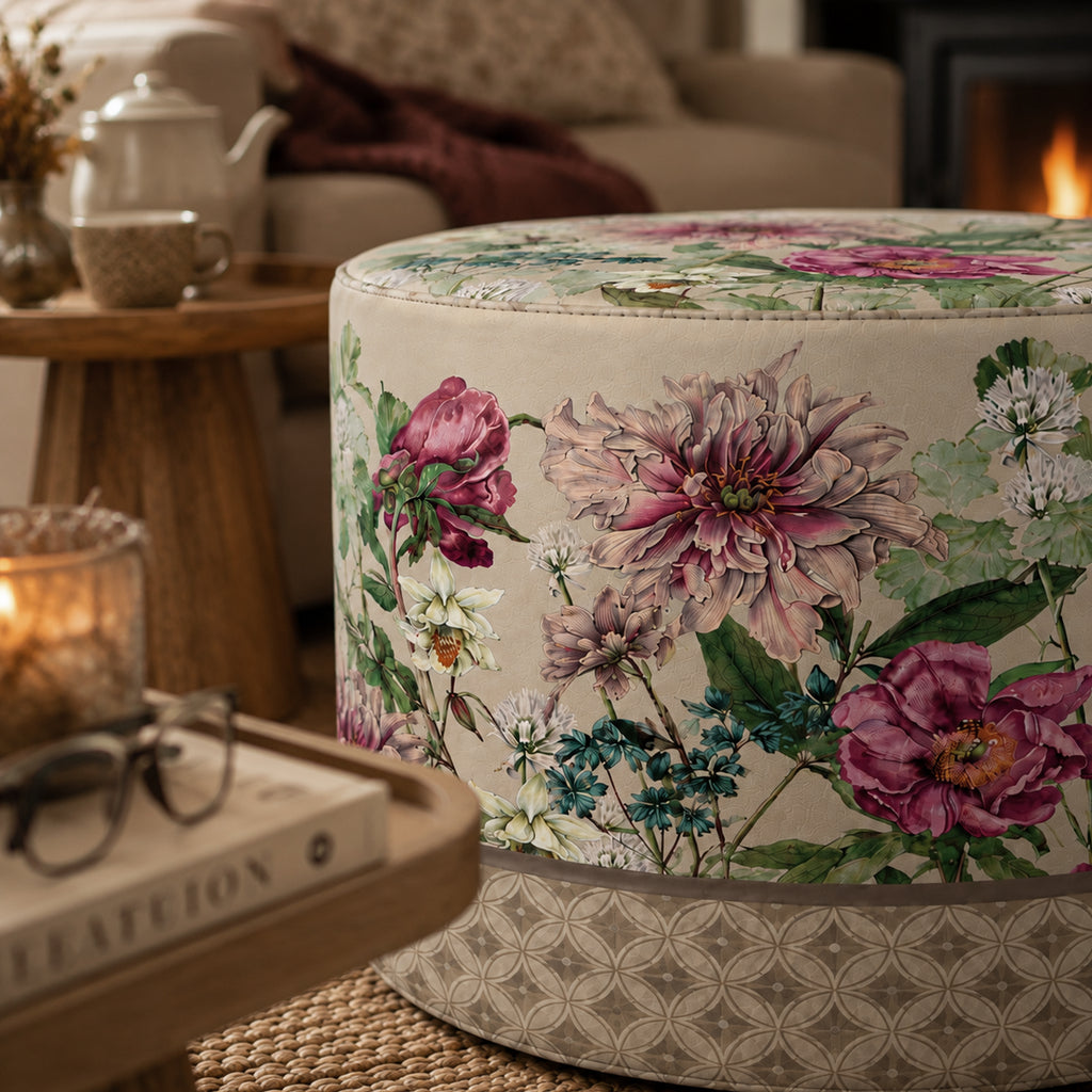 Pouf Rotondo Giardino Beige