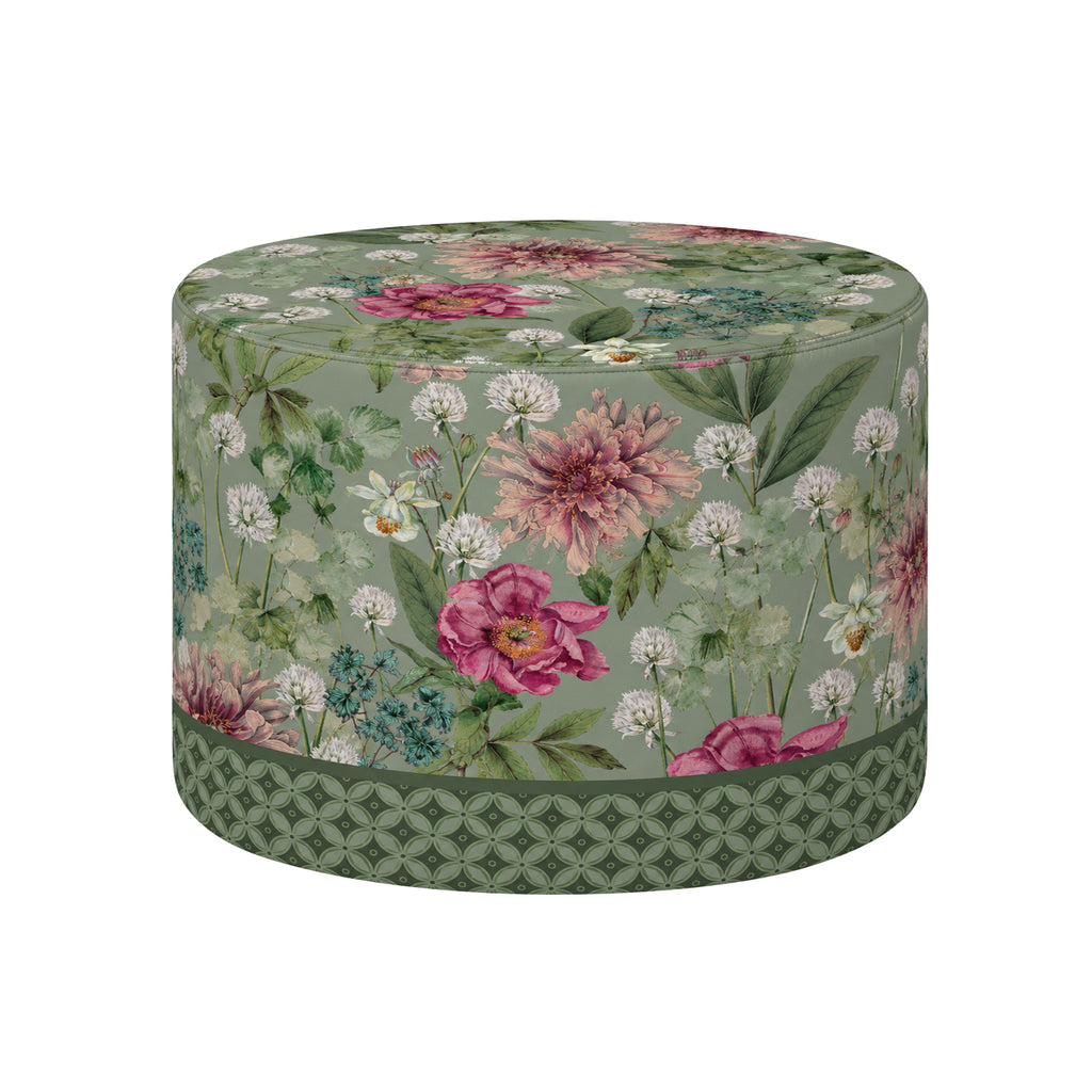 Pouf Rotondo Giardino Verde