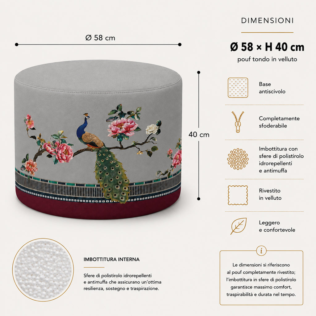 Pouf Rotondo Voliera