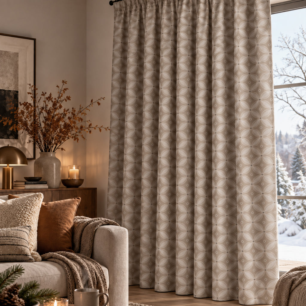 Tenda Velluto Giardino Beige