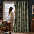 Tenda Velluto Giardino Verde