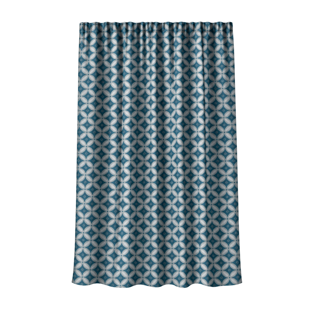 Tenda Velluto Giardino Blu