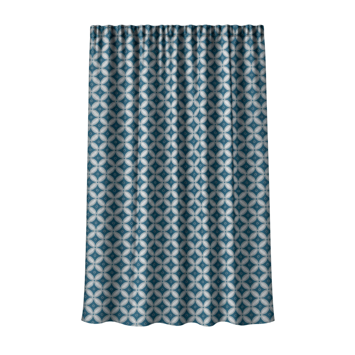 Tenda Velluto Giardino Blu