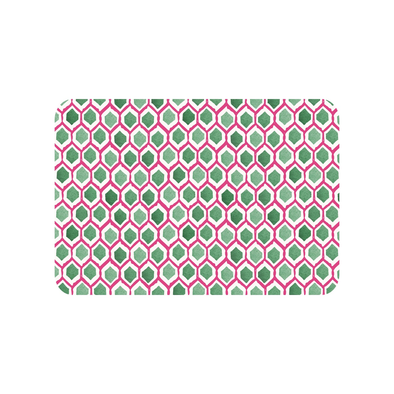 Yoko fuchsia mosaic kitchen runner