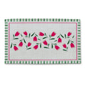 Tappeto Velluto Yoko fiori fucsia