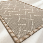 Tappeto Velluto Giardino Beige