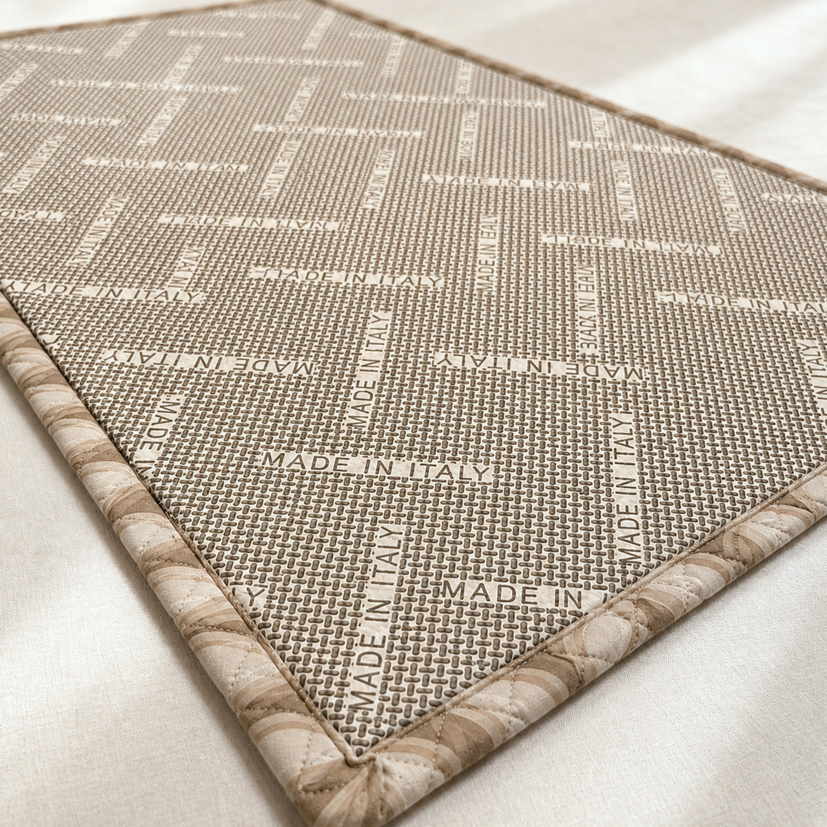 Tappeto Velluto Giardino Beige