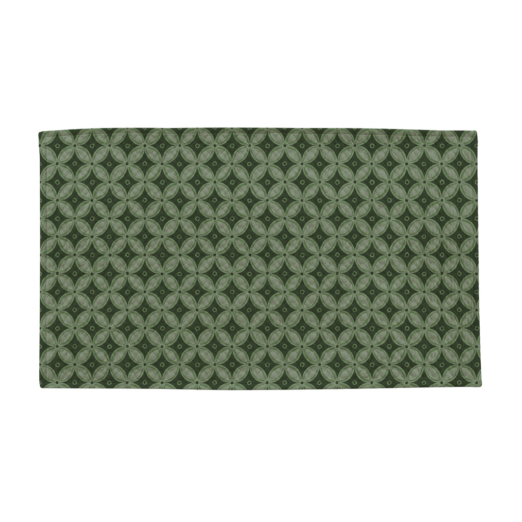 Tappeto Velluto Giardino Verde