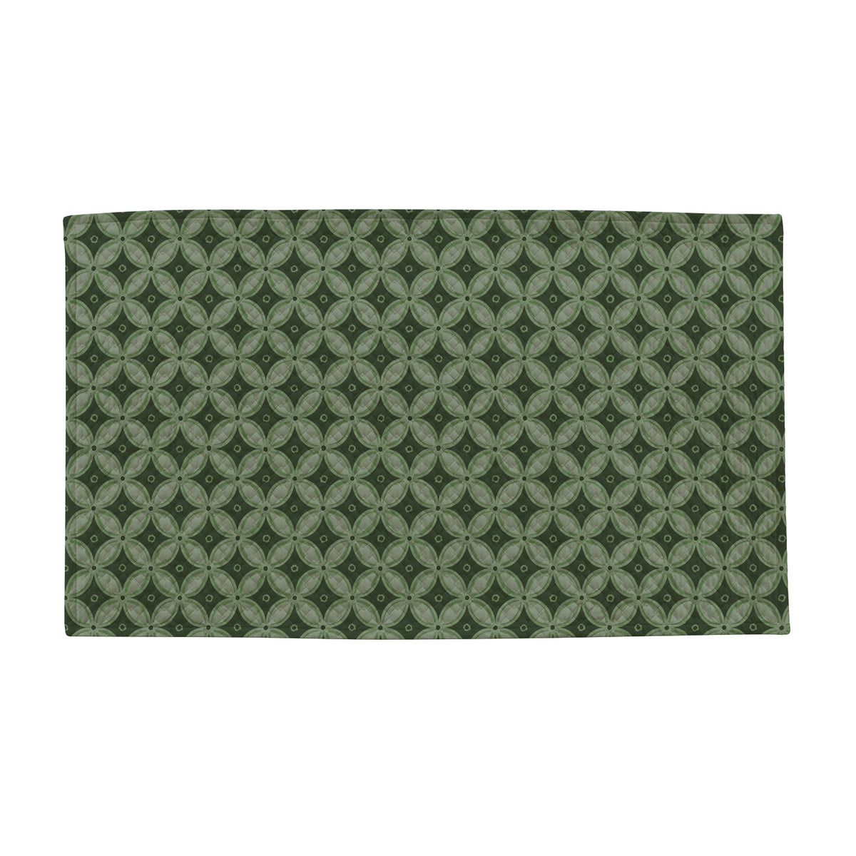 Tappeto Velluto Giardino Verde