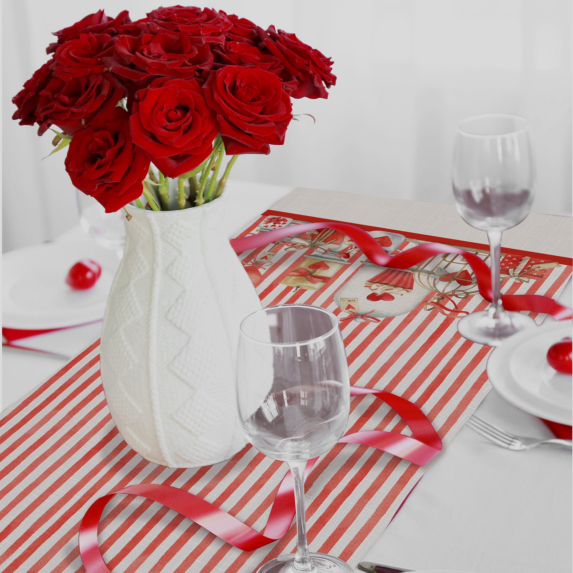 Runner Secret Love Righe rosse